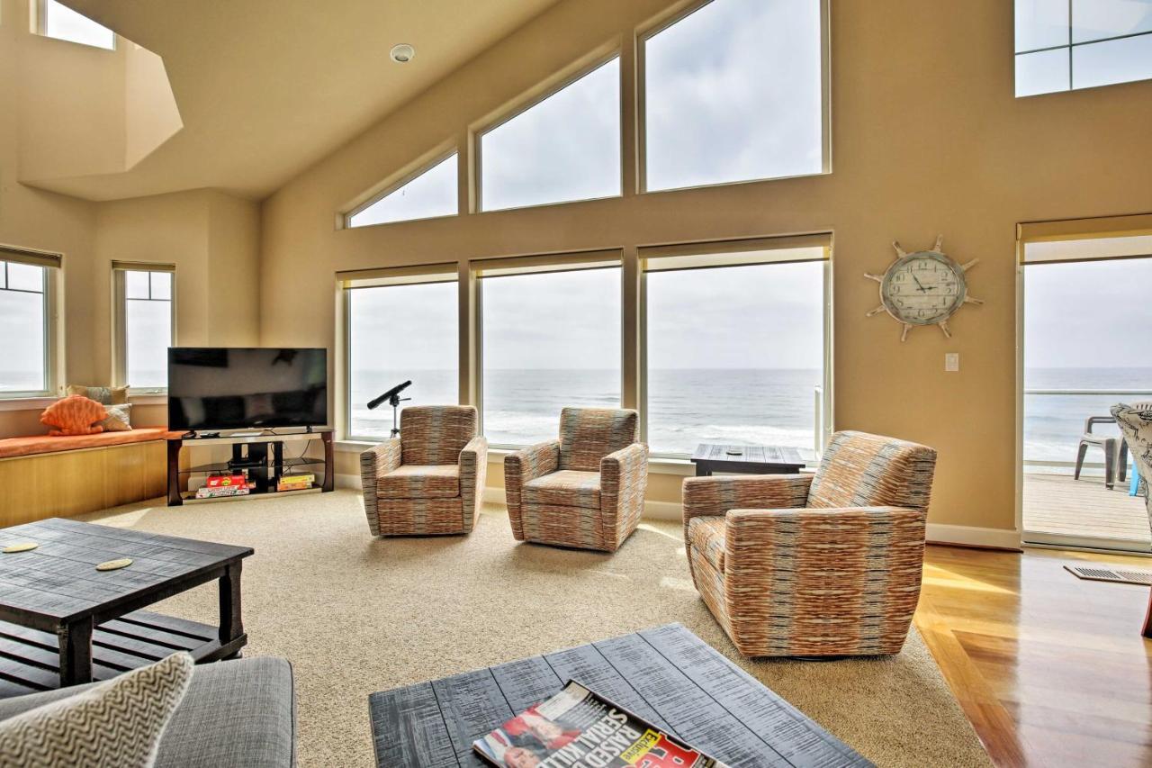 Oceanfront South Beach Home With Hot Tub And Sauna Ньюпорт Экстерьер фото